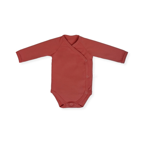 Kimono bodysuit with long sleeves