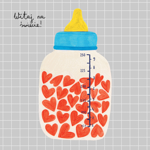 Kartka Witaj na świecie